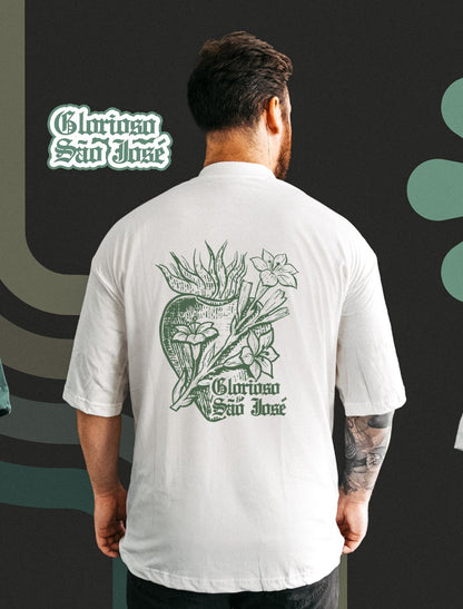 Camiseta Oversized São José Off White